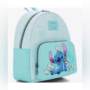 Loungefly Disney Lilo And Stitch Mini Backpack Ducklings Ducks Scrump Floral Bag